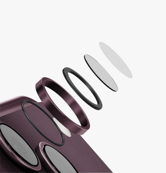Защитное стекло для камеры Uniq стекло для iPhone 18 Pro/18 Pro Max OPTIX Camera Lens PRIME Sapphire Stainless steel Glacier (IP6.3P-6.9P(2026)-PLENSGLCC) на фоне в магазине Nice case